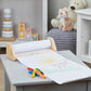 Melissa & Doug Melissa Doug Wooden Tabletop Paper Roll Dispenser With White Bond Paper 12
