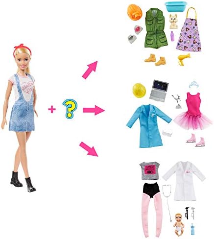 Barbie Doll with 2 Surprise Career Looks Featuring 8 Surprises 1