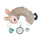 Fisher-Price Baby Toy Tummy Time Fawn Wedge Animal-Themed Support with Mirror Teether
