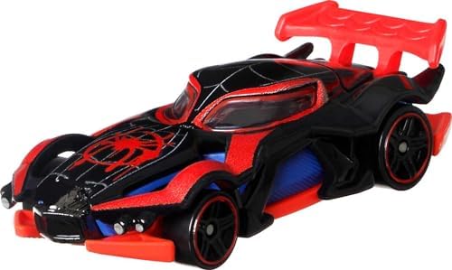 Hot Wheels Marvel Spider-Man Web-Car Launcher with Movement-Activated Eyes 164 Scale Toy