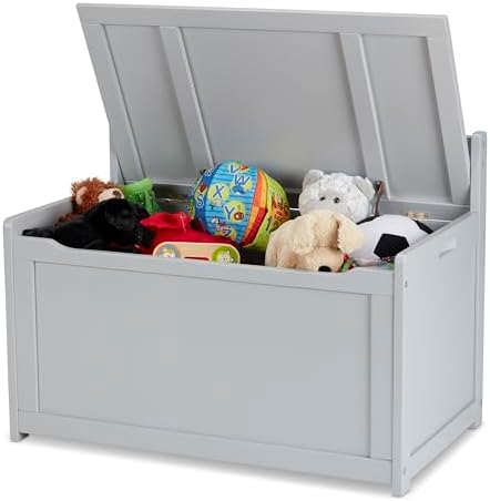 Melissa & Doug Melissa Doug Wooden Toy Chest - Light Wood Furniture for Playroom Blonde