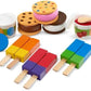 Melissa & Doug Melissa Doug Wooden Frozen Treats Ice Cream 24 pcs - Play Food and Food