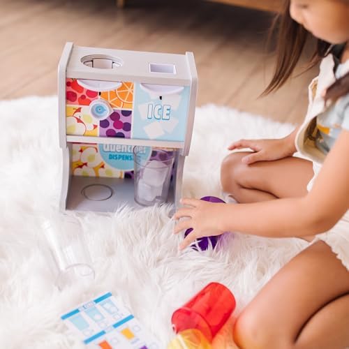 Melissa & Doug Melissa Doug Thirst Quencher Wooden Drink Dispenser With Cups Juice
