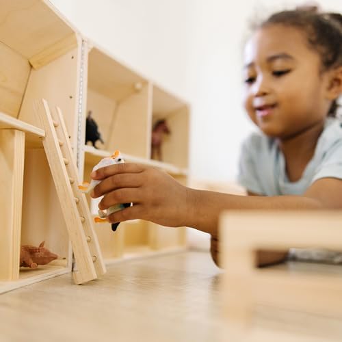 Melissa & Doug Melissa Doug Fold and Go Wooden Barn With 7 Animal Play Figures - Farm