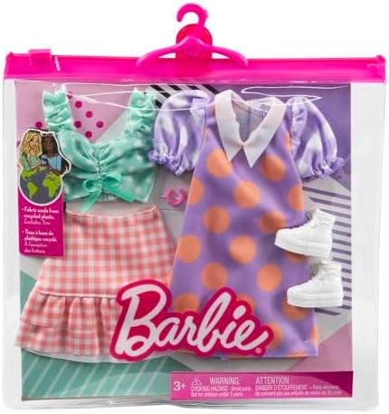 Barbie Fashions 2-Pack Clothing Set 2 Outfits Doll