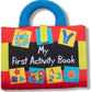 Melissa & Doug Melissa Doug Kaas My First Activity Book 8-Page Soft Book for Babies and Toddlers Early Learning Developmental Plush