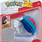 Pokemon PKW3135 Clip 'n'Go Poke Balls Alola Vulpix Super Ball Official Pokeball with 5 cm