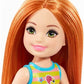 Barbie Club Chelsea Beach Doll Flamingo Bathing Suit