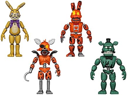 Funko Pop Five Nights at Freddy's Dreadbear Action Figures Set of 4 - Dreadbear Grim Foxy