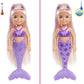 Barbie Color Reveal Rainbow Mermaid Series Chelsea Doll with 6 Surprises Color Change and