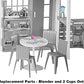 Barbie Replacement Parts for Barbie Malibu House Playset