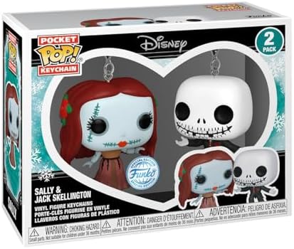 Funko Pop Keychain Disney's The Nightmare Before Christmas - Jack Skellington Sally in