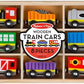 Melissa & Doug Melissa Doug Wooden Magnetic Train Cars - 8 Piece Educational and