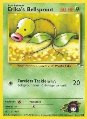 Pokemon Erika's Bellsprout 15 - Gym Heroes - 76 Toy