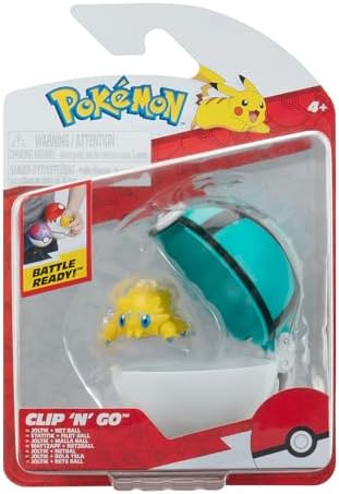 Pokemon PKW3632 - Clip'n'Go Poke Ball - Cotton Cord Netball Official Pokeball with 5 cm