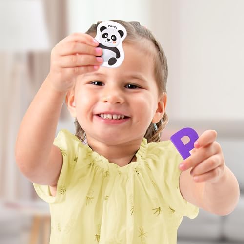Crayola ABC Matching Magnet Set - Animal Party 52 Colorful Quality Foam Magnets Including