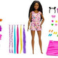 Barbie Life in The City Brooklyn and Her Hairstyles Brunette Doll