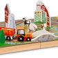 Melissa & Doug Melissa Doug 17-Piece Wooden Take-Along Tabletop Farm 4 Farm Vehicle