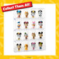 Funko Bitty POP Disney - Mickey 4-Pack - Mickey Mouse Minnie Mouse Pink Dress Pluto and A