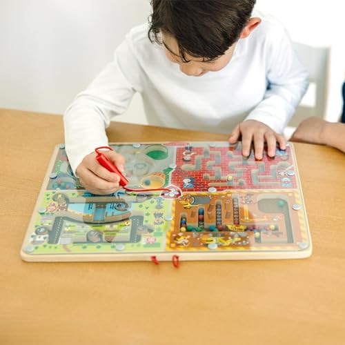Melissa & Doug Melissa Doug PAW Patrol Wooden 4-in-1 Magnetic Wand Maze Board - FSC