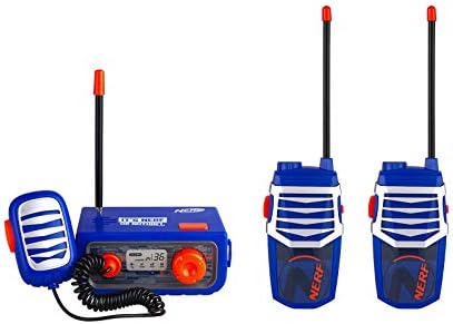 Nerf Walkie Talkies Set 3 Piece Walkie Talkie Base Station Kit for and Adults Long Rang