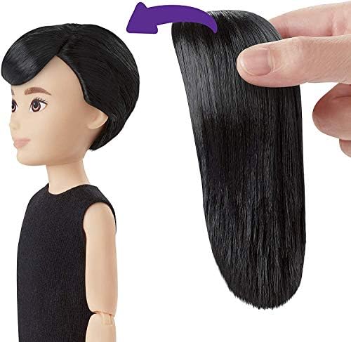 Mattel Creatable World Deluxe Character Kit Customizable Doll Black Straight Hair