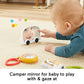 Fisher-Price S'more Fun Camping Gift Set 3 outdoor-themed baby toys and teether for