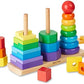 Melissa & Doug Melissa Doug Geometric Stacker - Wooden Educational Toy Wooden Shape