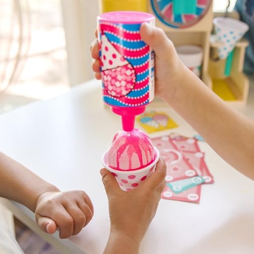 Melissa & Doug Melissa Doug Fun at The Fair Wooden Snow-Cone and Slushie Play Food Set -