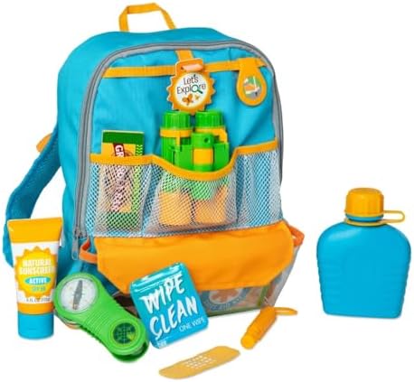 Melissa & Doug Melissa Doug Let's Explore Binoculars Compass Toy Outdoor Activity for