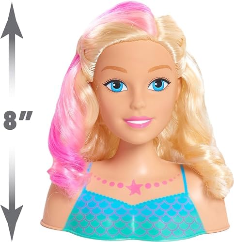 Barbie Dreamtopia Mermaid Styling Head 22 pieces for Ages 3 Up by Just Play