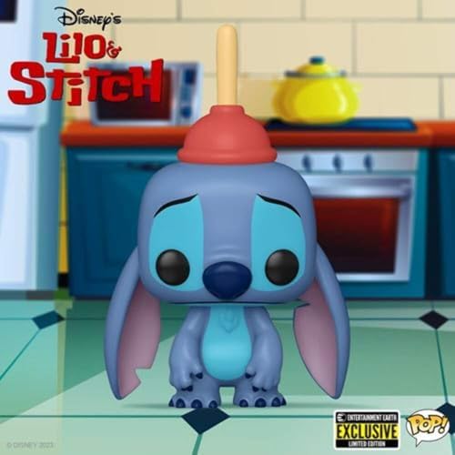 Funko Pop Disney Lilo Stitch - Stitch wPlunger Figure Entertainment Earth