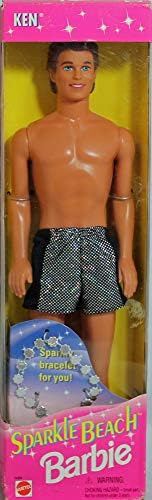 Barbie Mattel Sparkle Beach Ken Barbie Doll with a Bracelet for You