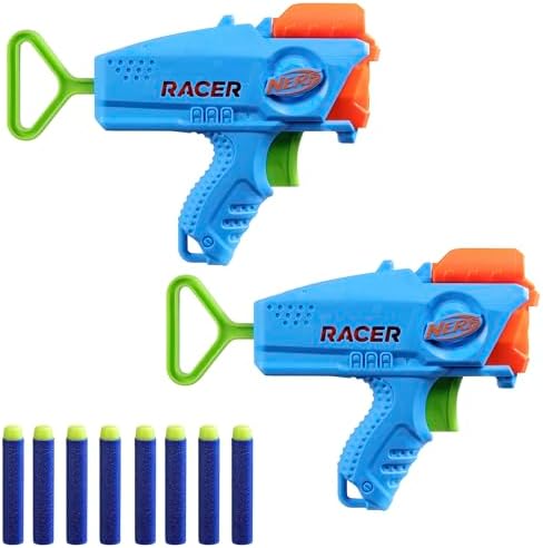 NERF Elite Racer Easy-Play Dart Blaster 2 Pack 8 Elite Darts Blaster Outdoor Ages 6 Amazon