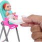 Barbie Skipper Doll Playset with Babysitting Set Themed to Mealtime Color-Change Toy Play