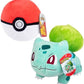 Pokemon Poke Ball and 8 Bulbasaur Plush