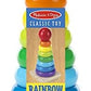 Melissa & Doug Melissa Doug Rainbow Stacker Wooden Ring Educational Toy - Wooden Rainbow