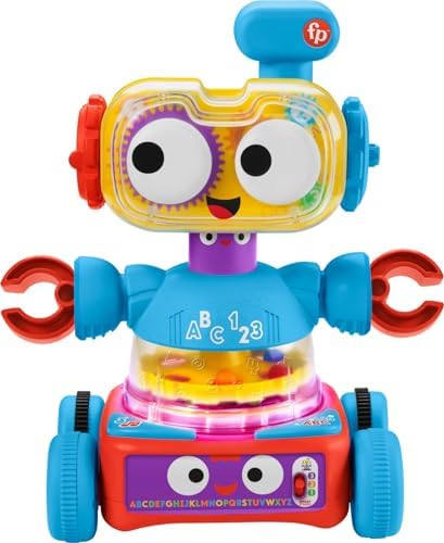 Fisher-Price Baby Toddler Preschool Toy 4-in-1 Learning Bot with Music Lights Smart