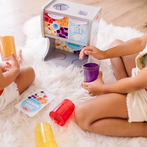 Melissa & Doug Melissa Doug Thirst Quencher Wooden Drink Dispenser With Cups Juice