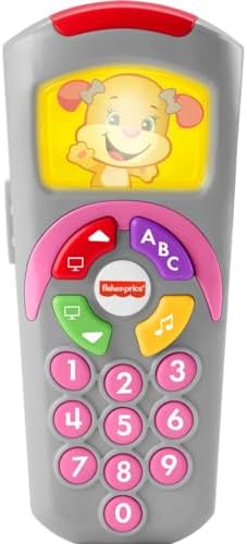 Fisher-Price Baby Learning Toy Laugh Learn Puppy's Remote Pretend TV Control with Music