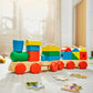 Melissa & Doug Melissa Doug Wooden Stacking Train Learning Toy Vehicle