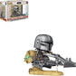 Funko POP Rides Deluxe Mando on Speeder Star Wars The Mandalorian Multi-Colour 68285