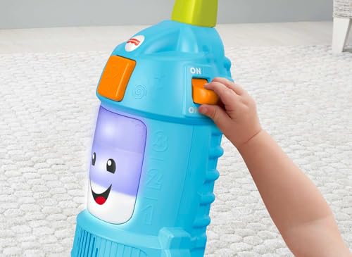 Fisher-Price Toddler Toy Laugh Learn Light-Up Learning Vacuum Musical Push Along for