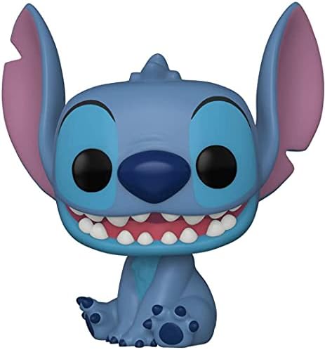 Funko Disney Lilo Stitch - Smiling Seated Stitch Pop Vinyl Figure Bundled with Compatible