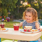 Little Tikes Easy Store Picnic Table with Umbrella Multi Color 42.00''L x 38.00''W x