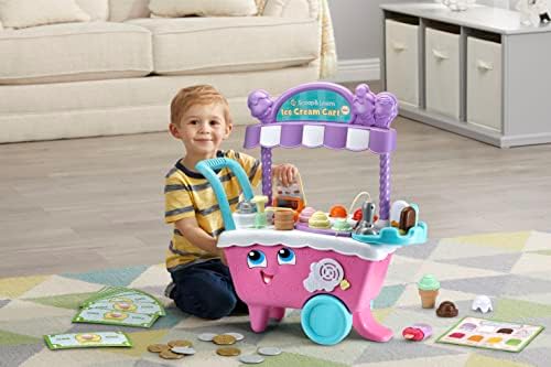 LeapFrog Scoop and Learn Ice Cream Cart Deluxe Frustration Free Packaging Pink