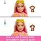 Barbie Cutie Reveal Fashion Doll Jungle Series Monkey Plush