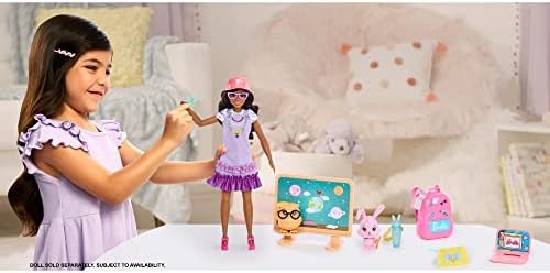 Barbie My First Barbie Story Starter Pet Care Pack with Dog House Puppy Cat Sized to Doll