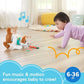 Fisher-Price Baby Learning Toy 123 Crawl with Me Puppy Electronic Dog with Smart Stages