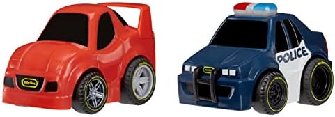 Little Tikes My First Cars Crazy Fast Cars 2-Pack High Speed Pursuit Police Chase Theme Pullback Toy Car Vehicle